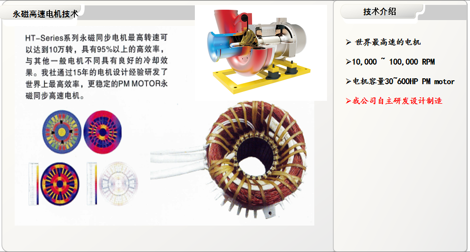 PMMOTOR超高速永磁電機技術 PMMOTOR超高速永磁電機技術